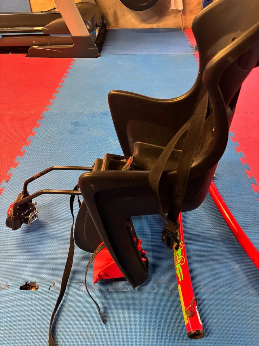 Child’s bicycle seat and bar extension. - Image 1