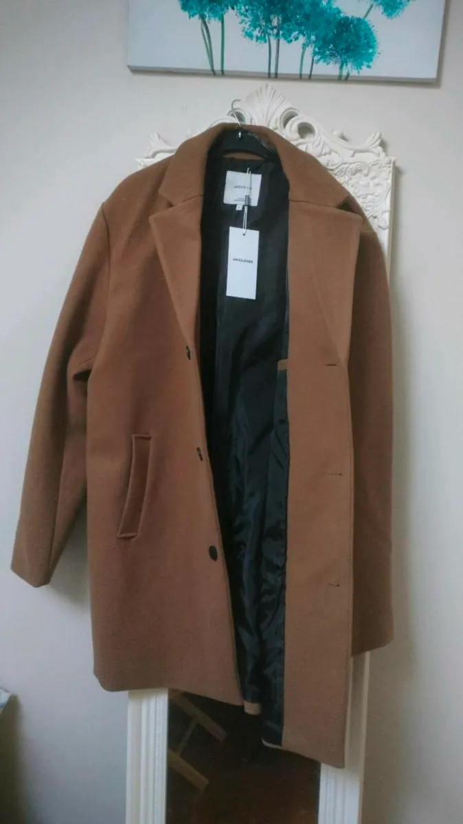 Jack and Jones Beige Coat, new with tags, - Image 4