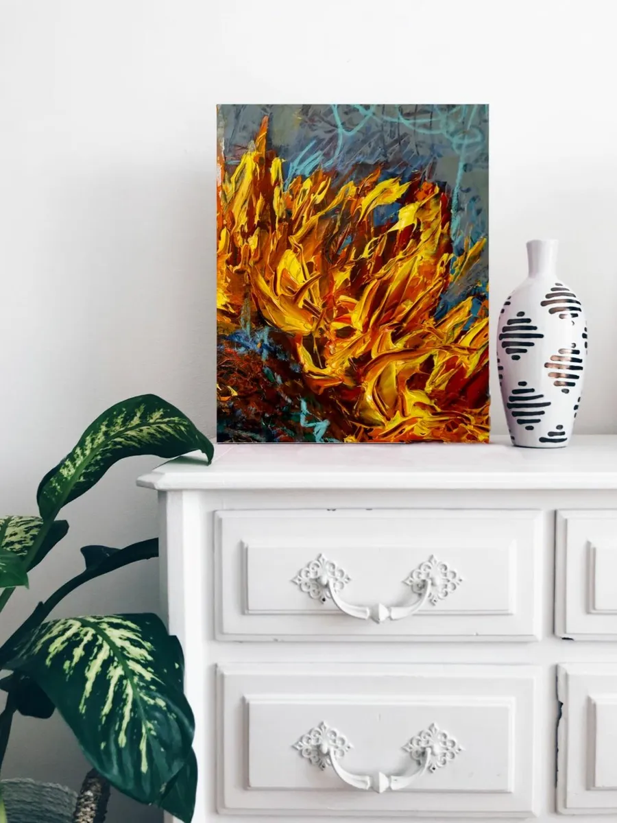 ArtH2O 2025 Sunflower Petal, Quadriptych - Image 3