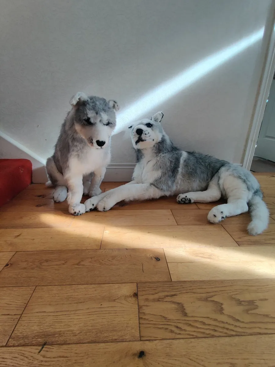 Large Realistic Husky Ornaments – Set of 2 - Image 3