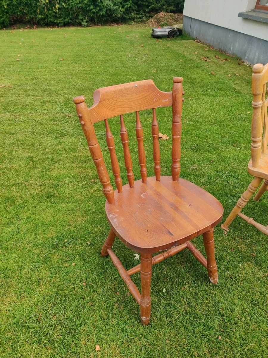 Solid Wood Spindle Back Dining Chair - Image 1