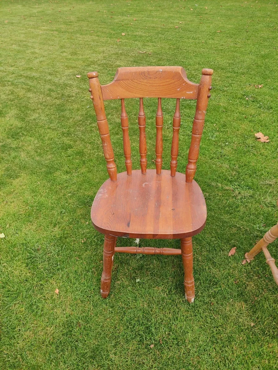 Solid Wood Spindle Back Dining Chair - Image 2