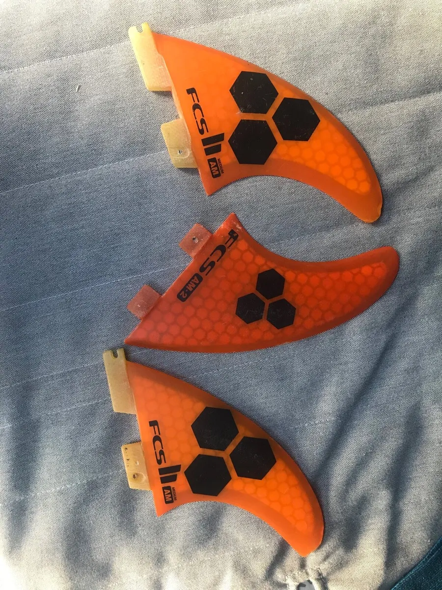 FCS AM2 medium fins. Surfing
