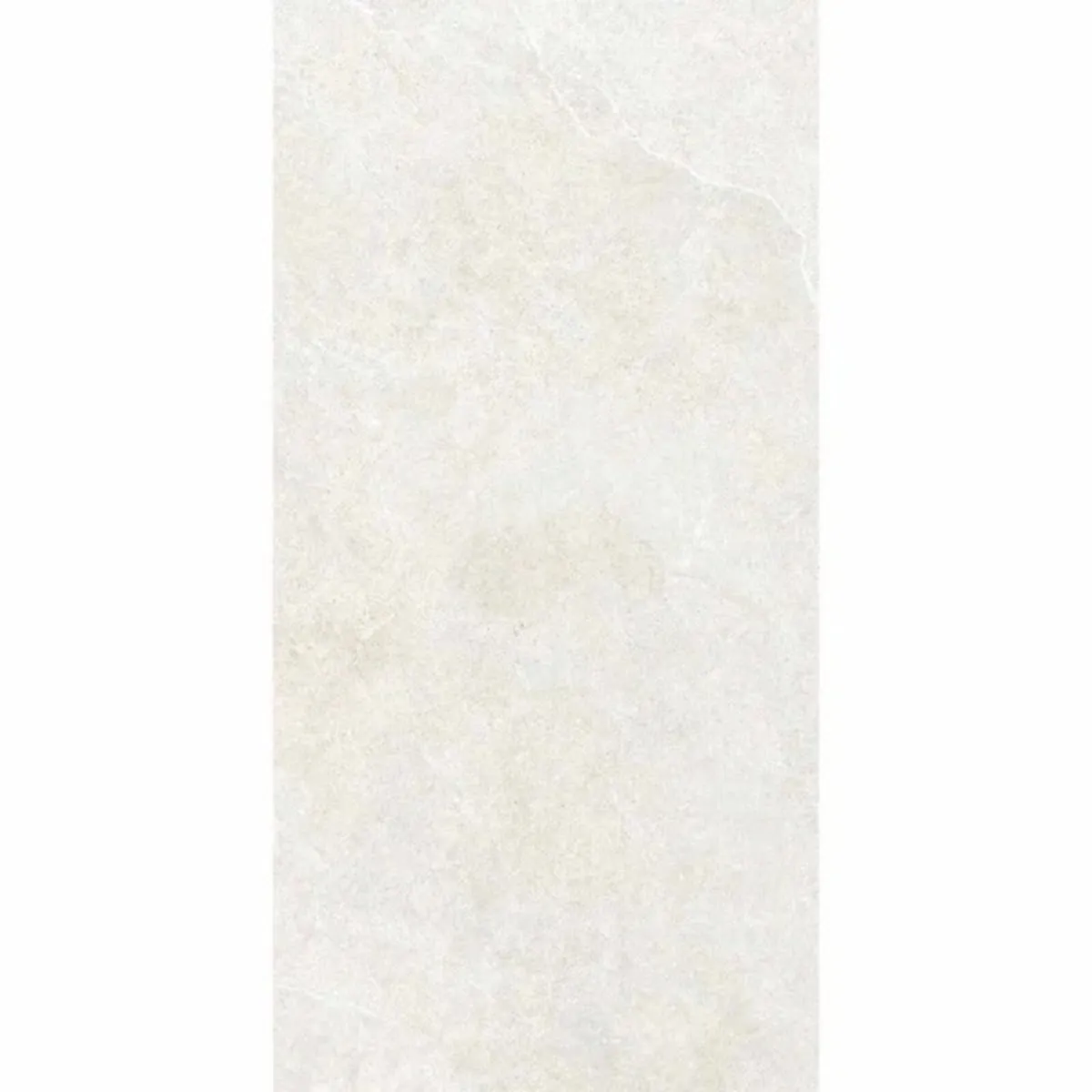 Limestone White Stone Effect Porcelain Tiles - Image 2