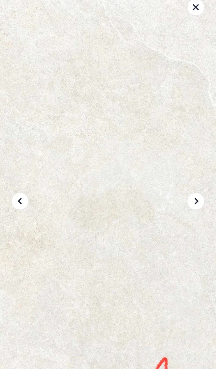Limestone White Stone Effect Porcelain Tiles - Image 3