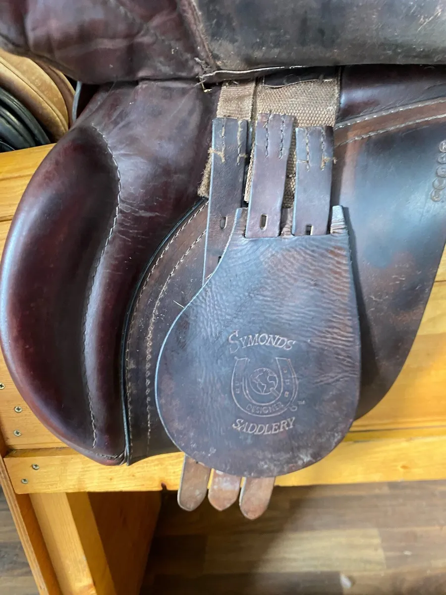 Symonds brown general purpose Leather saddle - Image 3