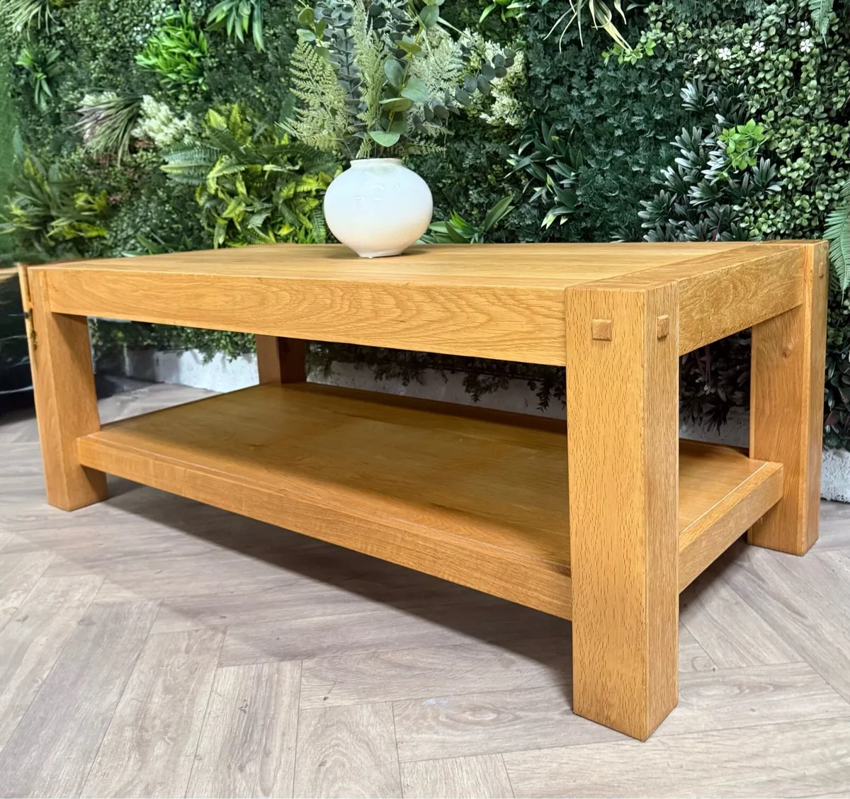 Large oak coffee table - Image 2