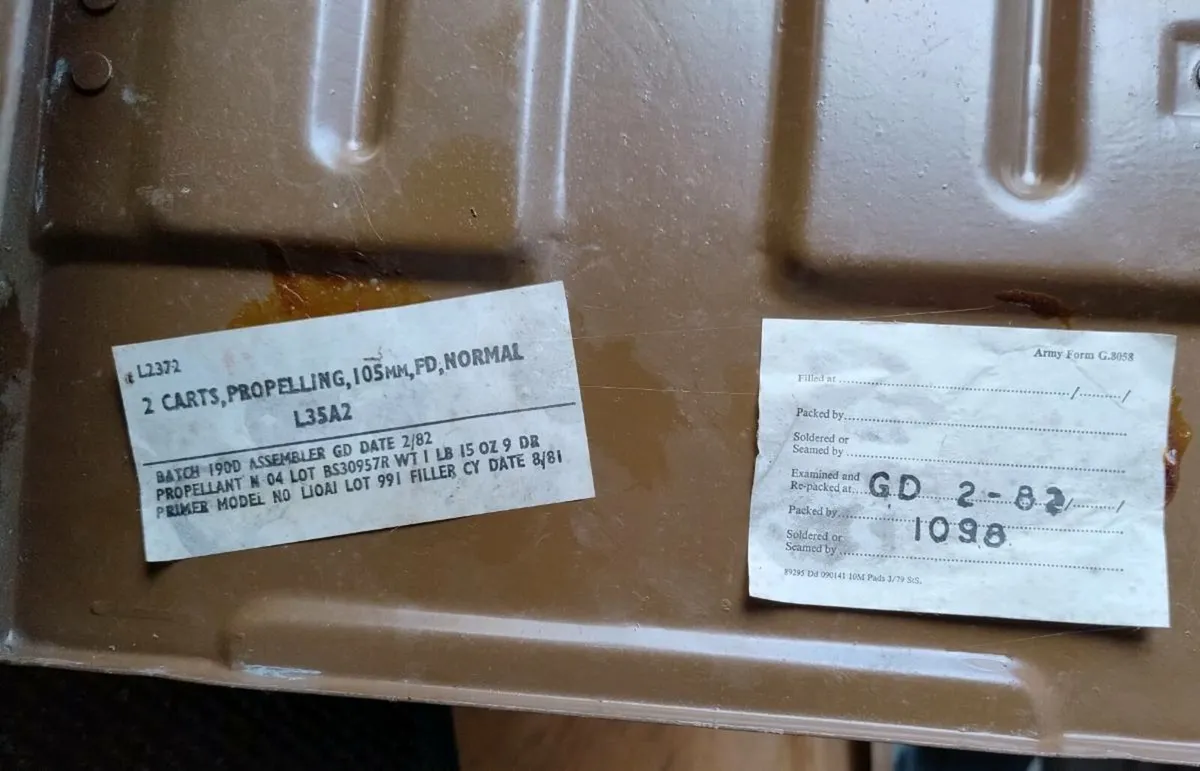 2 Army Ammunition Boxes - Image 1