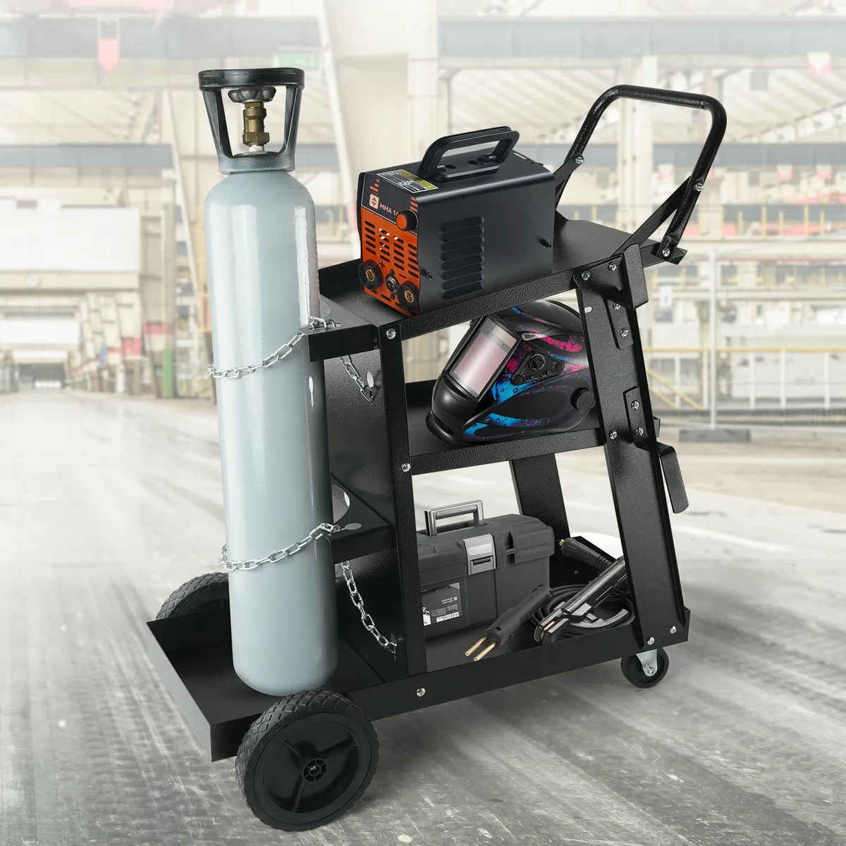 3-Tier Heavy Duty Welder Cart with 181.4kg - Image 4