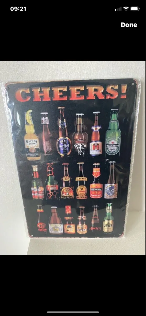 Metal Bar Sign - Image 1