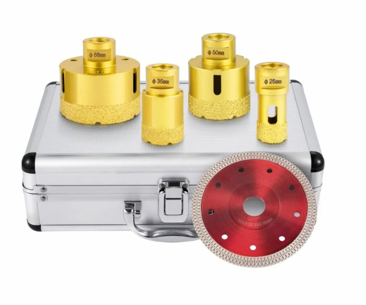 4PCS Diamond Hole Saw Set Diamond Drill Bits - Image 1