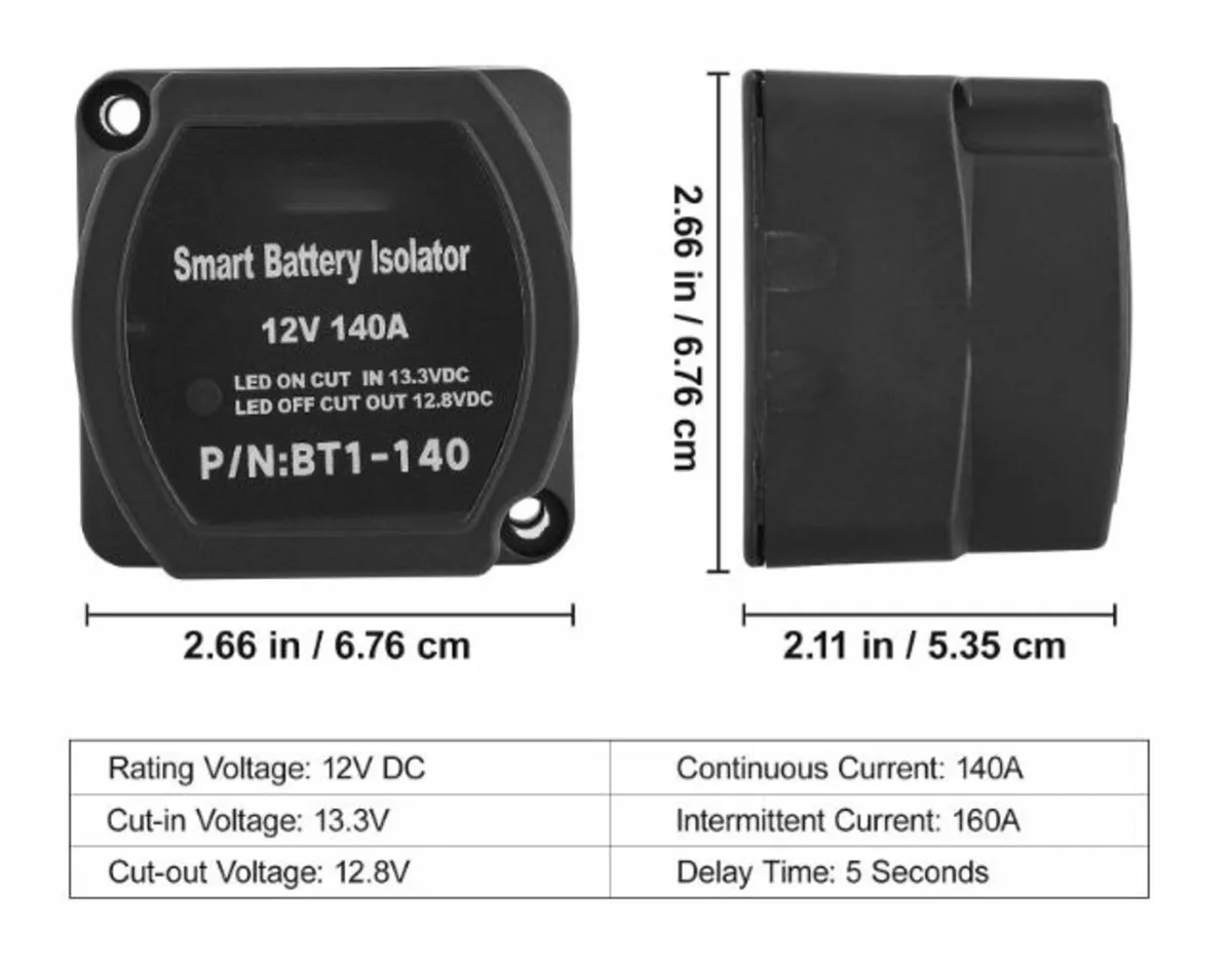 4mtr 12V Split Charge Relay Kit - Image 3