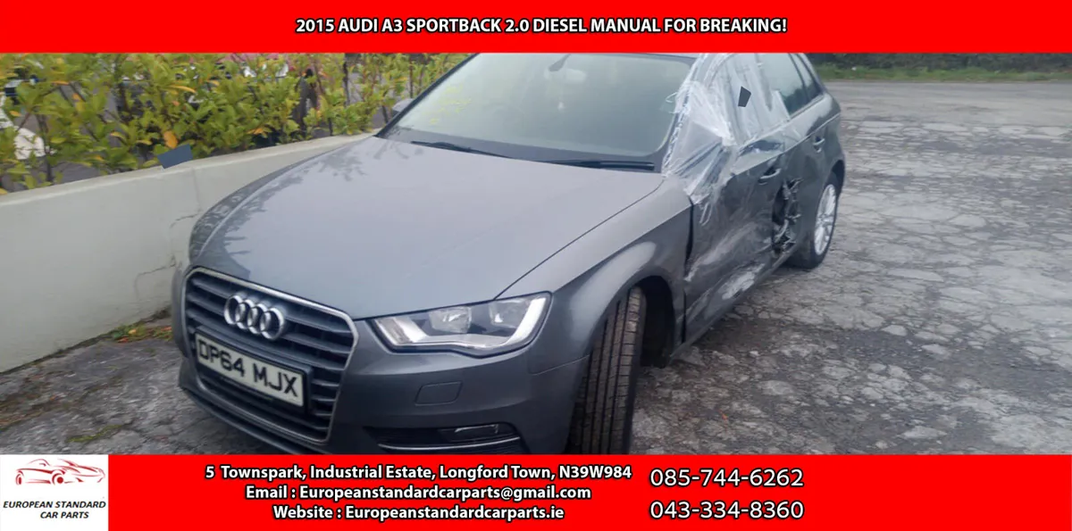 2015 AUDI A3 2.0 TDI FOR FOR BREAKING - Image 2