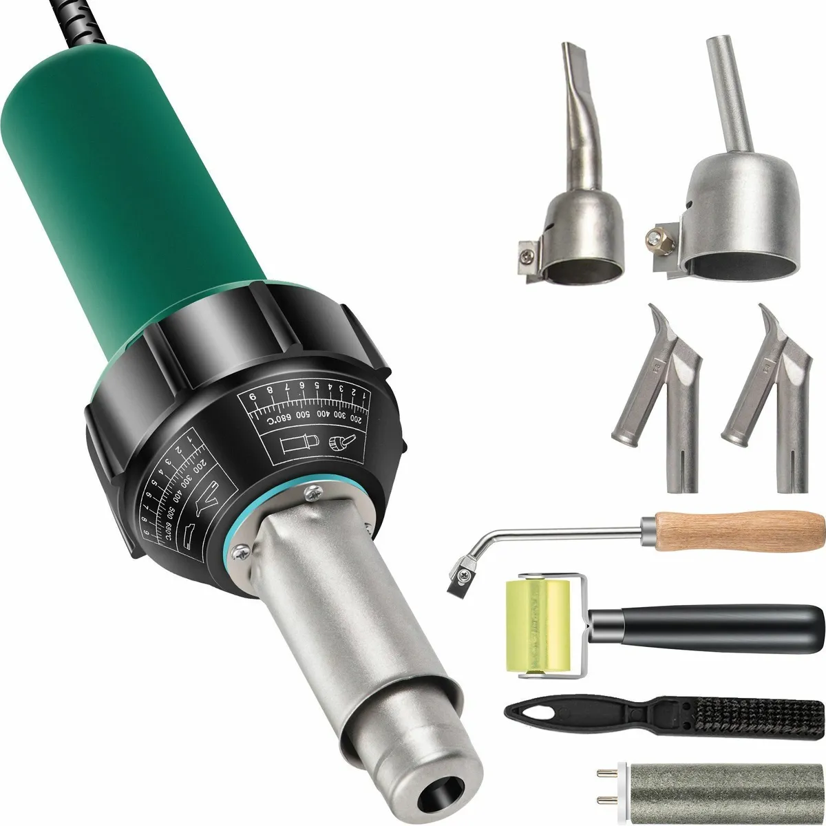 8Pcs PVC Welding Gun, 1600W Hot Air Plastic Welder - Image 3