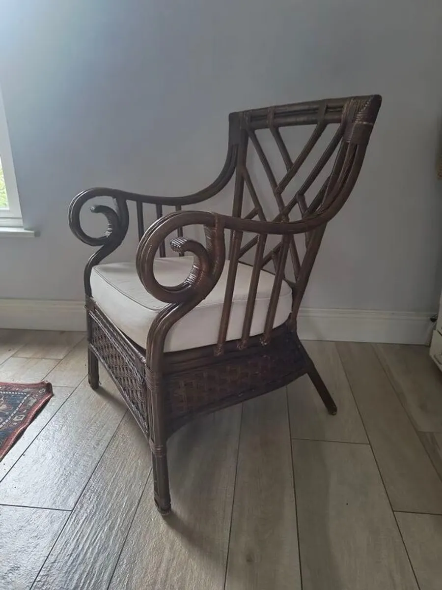 Cane Arm chairs (2) - Image 1