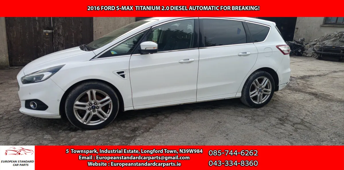 2016 FORD S-MAX 2.0 DIESEL AUTOMATIC FOR BREAKING! - Image 2