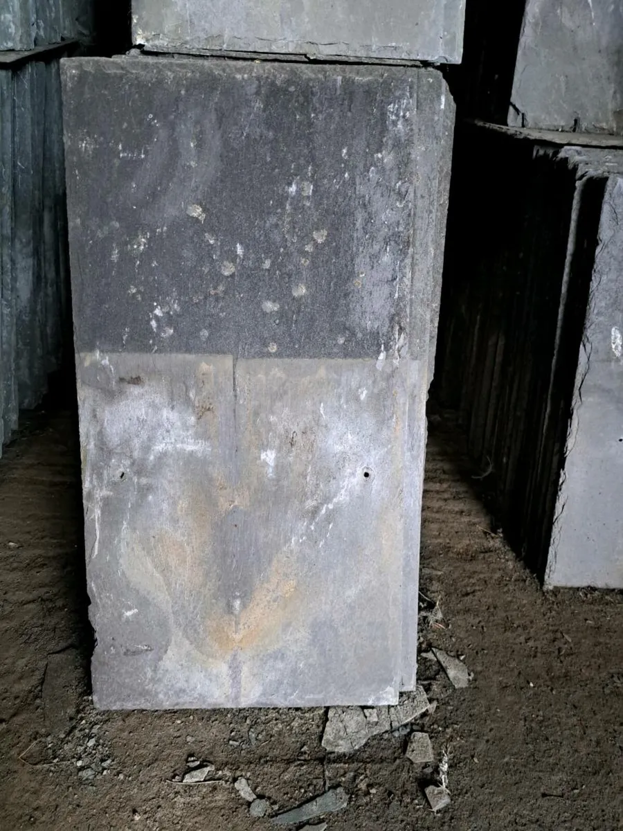 1650 qty 24x12 Reclaimed Bangor Blue Slates - Image 1