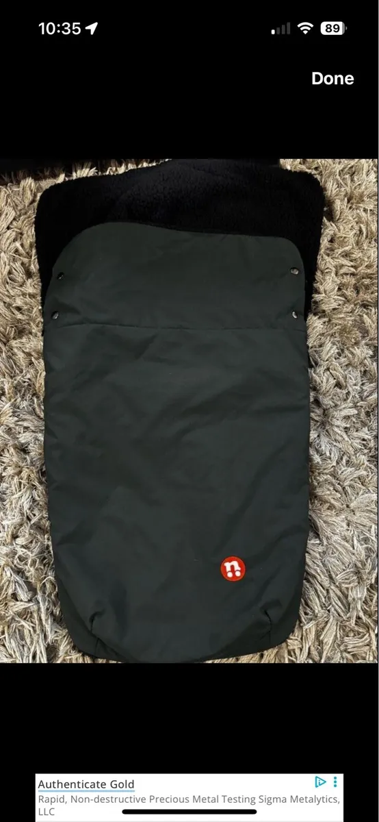 Out and about footmuff - black