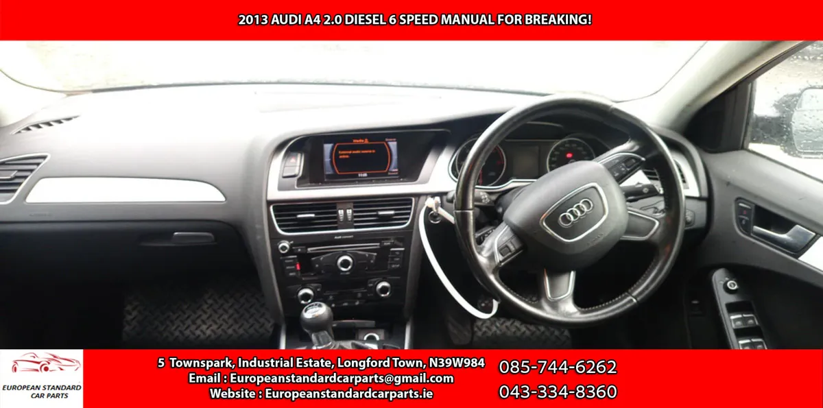 2013 AUDI A4 2.0 TDI FOR BREAKING! - Image 4