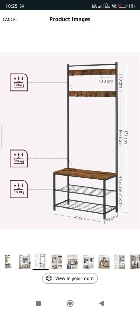 Coat and Shoe Rack - Image 1
