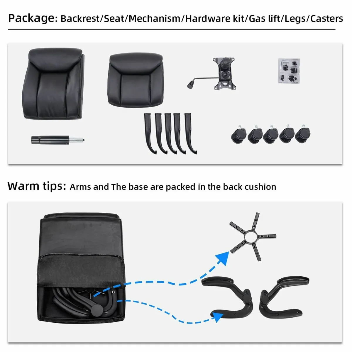 Ergonomic Executive Office Chair Swivel Work Compu - Image 3