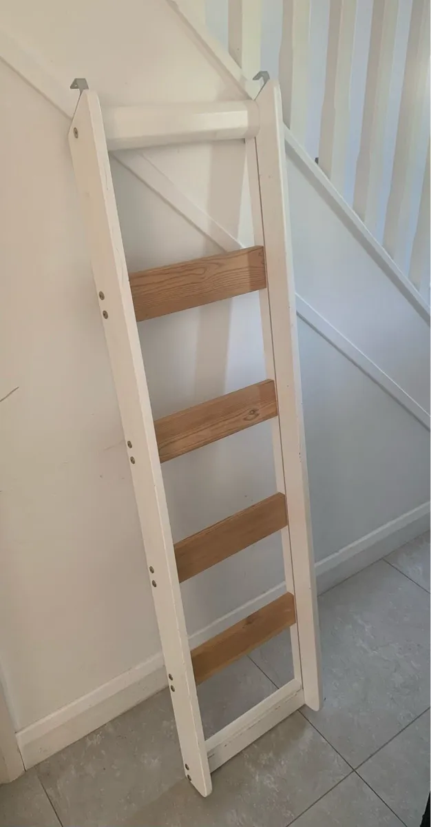 White Pine Loft bed with mattress - Image 2