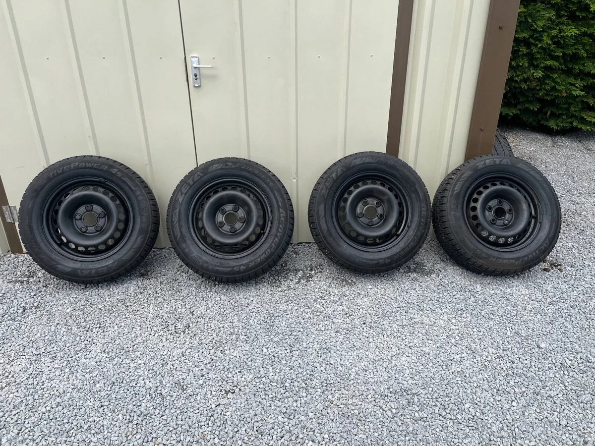 4 VW Transporter wheels & tyres. - Image 1