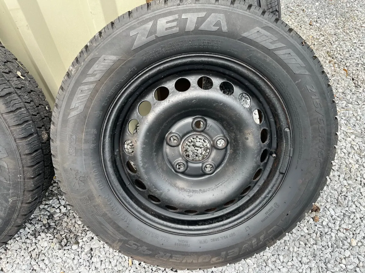 4 VW Transporter wheels & tyres. - Image 3