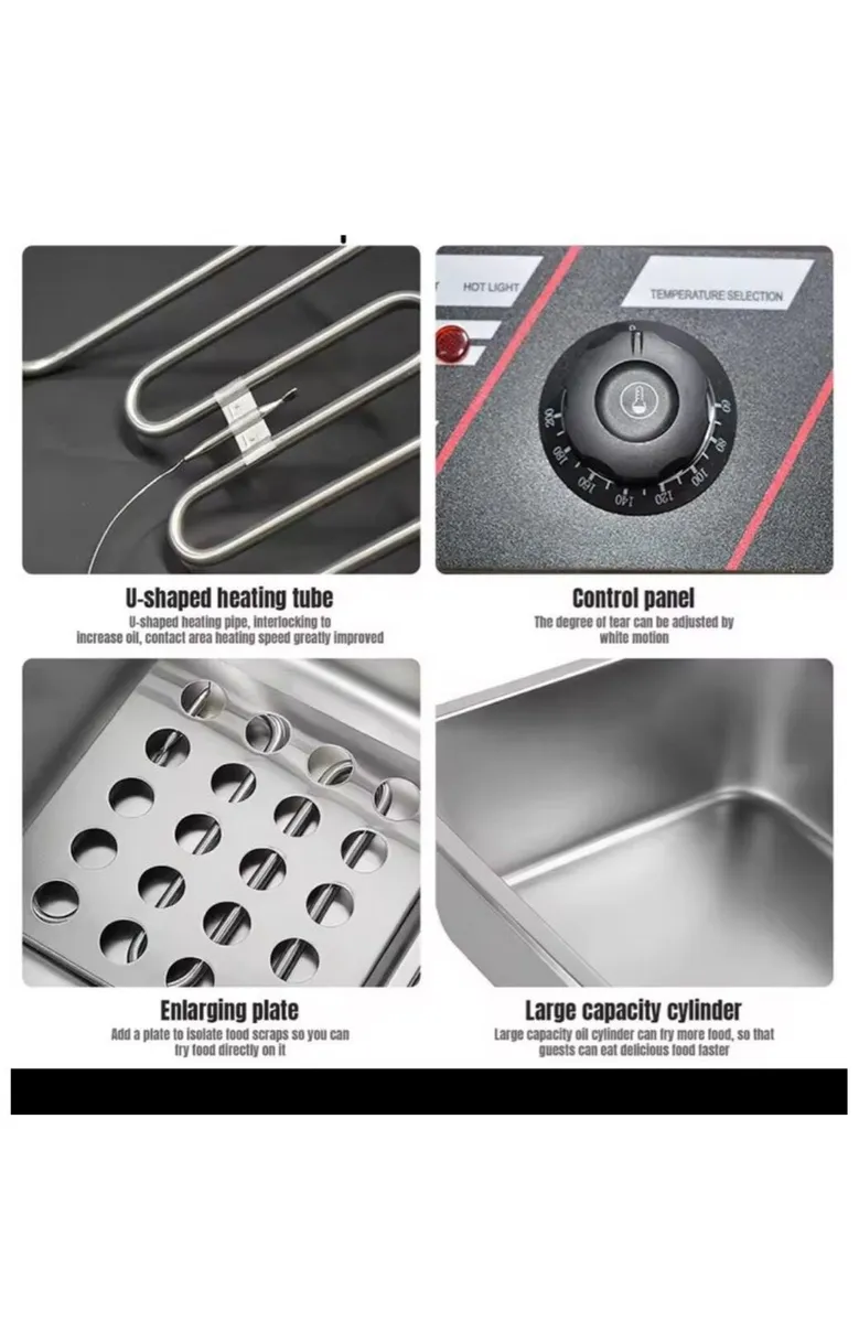 Fryer 6L Stainless Steel Electric NEW - Image 3