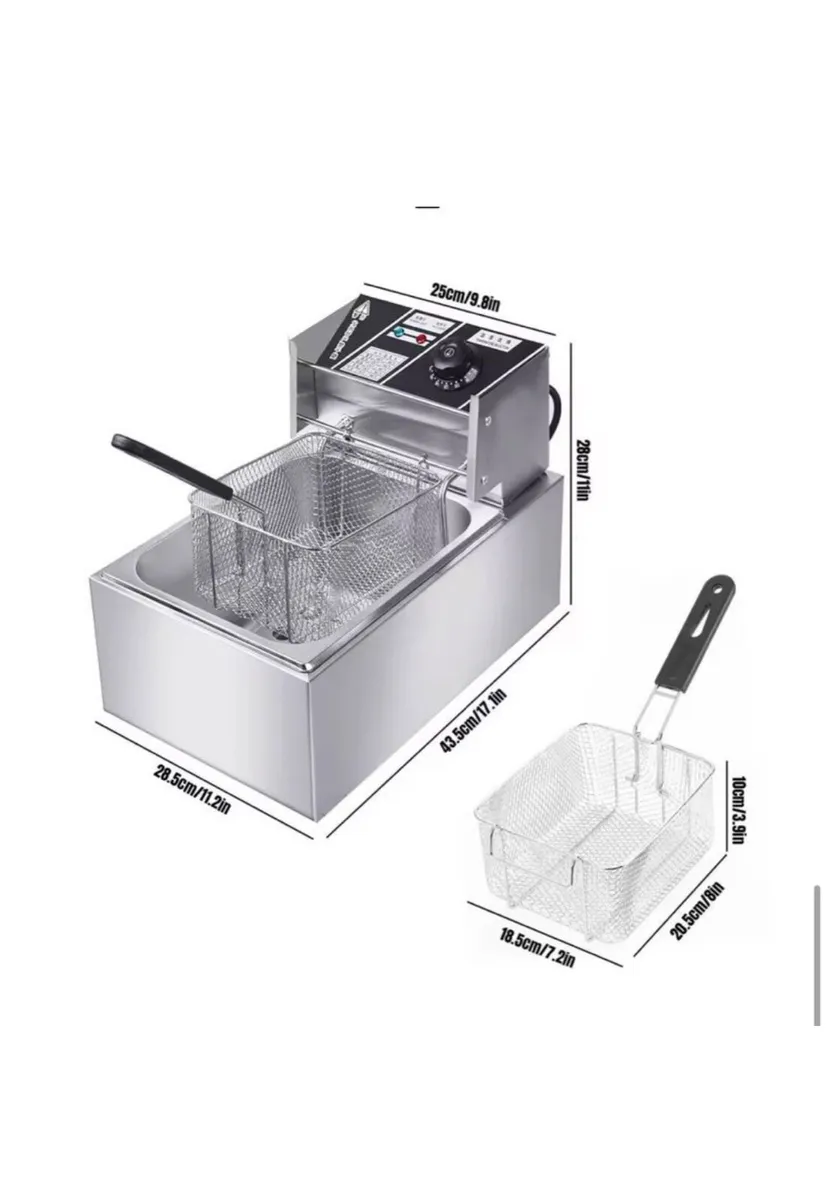 Fryer 6L Stainless Steel Electric NEW - Image 4