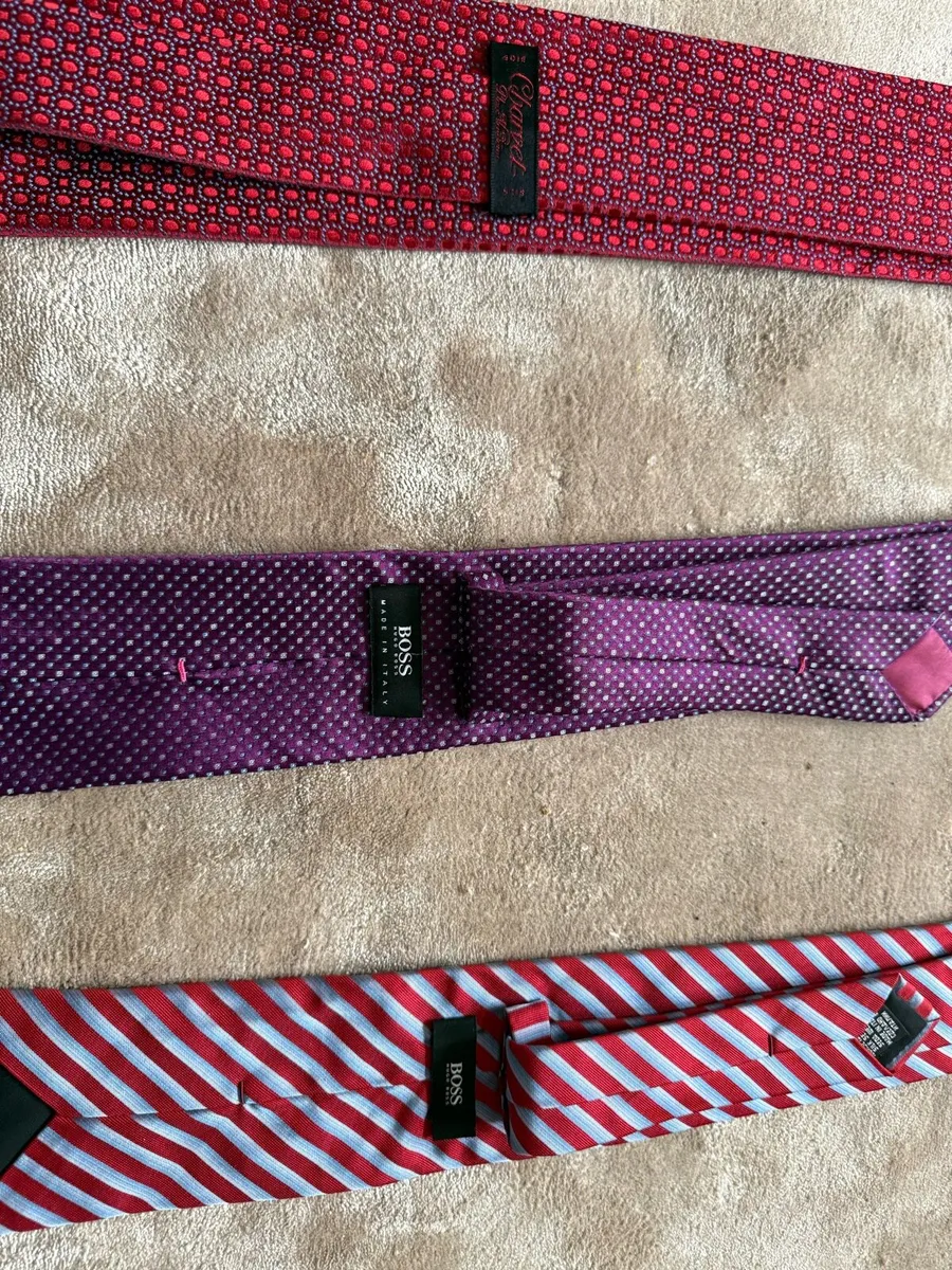 Ties - 1 x Charvet & 2 x Boss - Image 2
