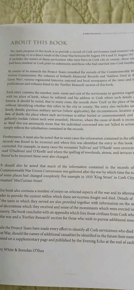 Cork Servicemen Who Died in the Great War - Image 3