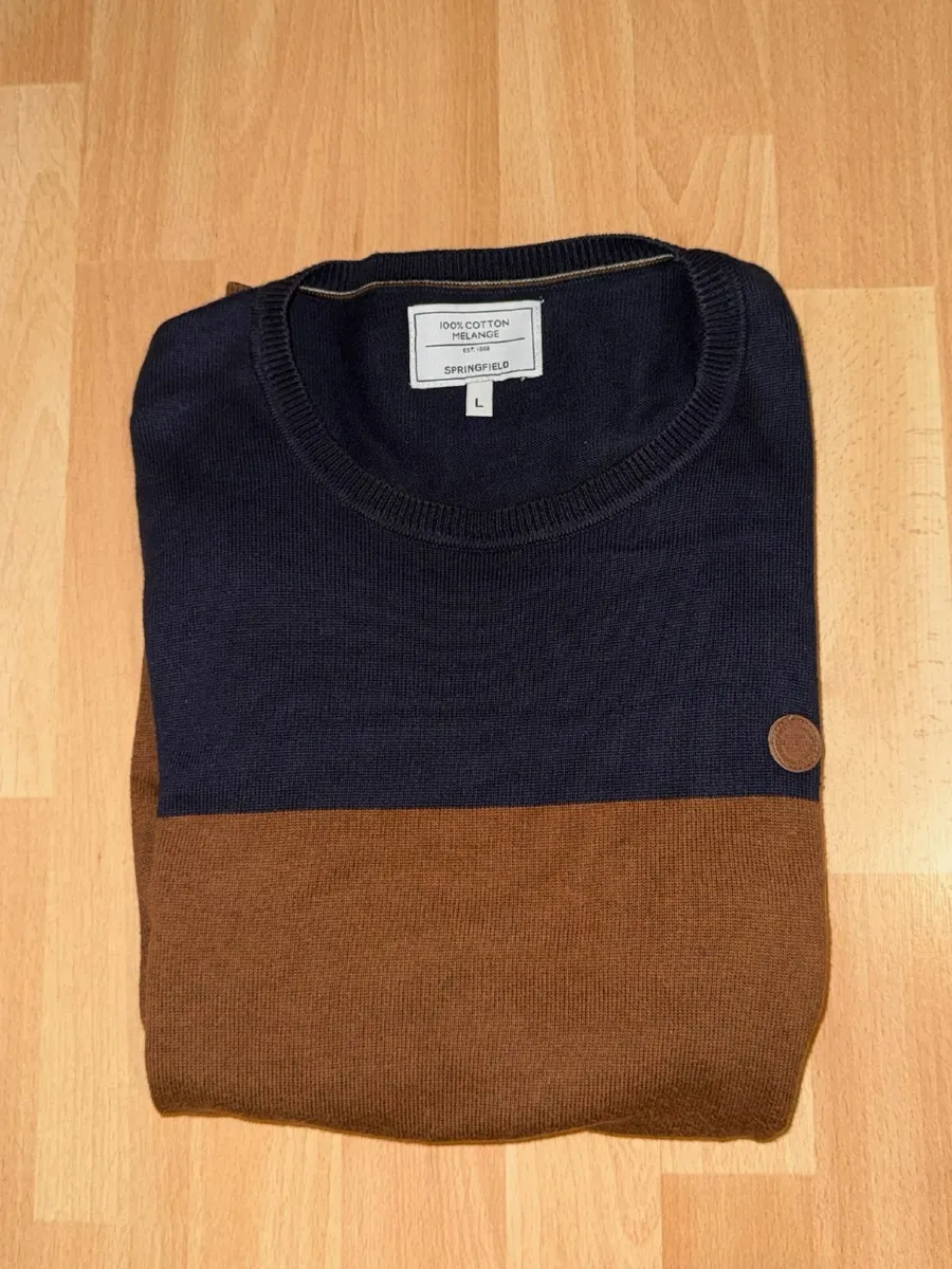 Colourblock Crew Neck Jumper - Image 2