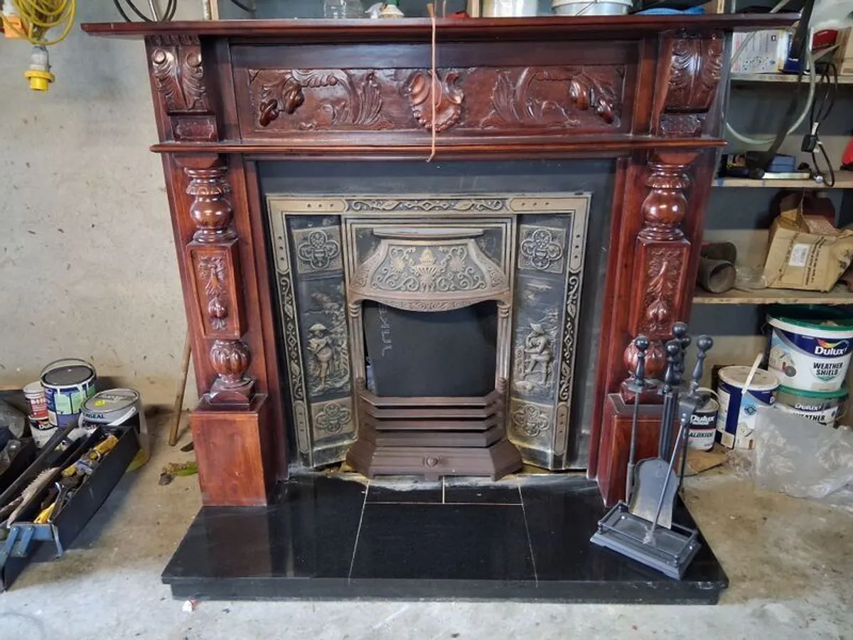Mahogany Fireplace - Image 1