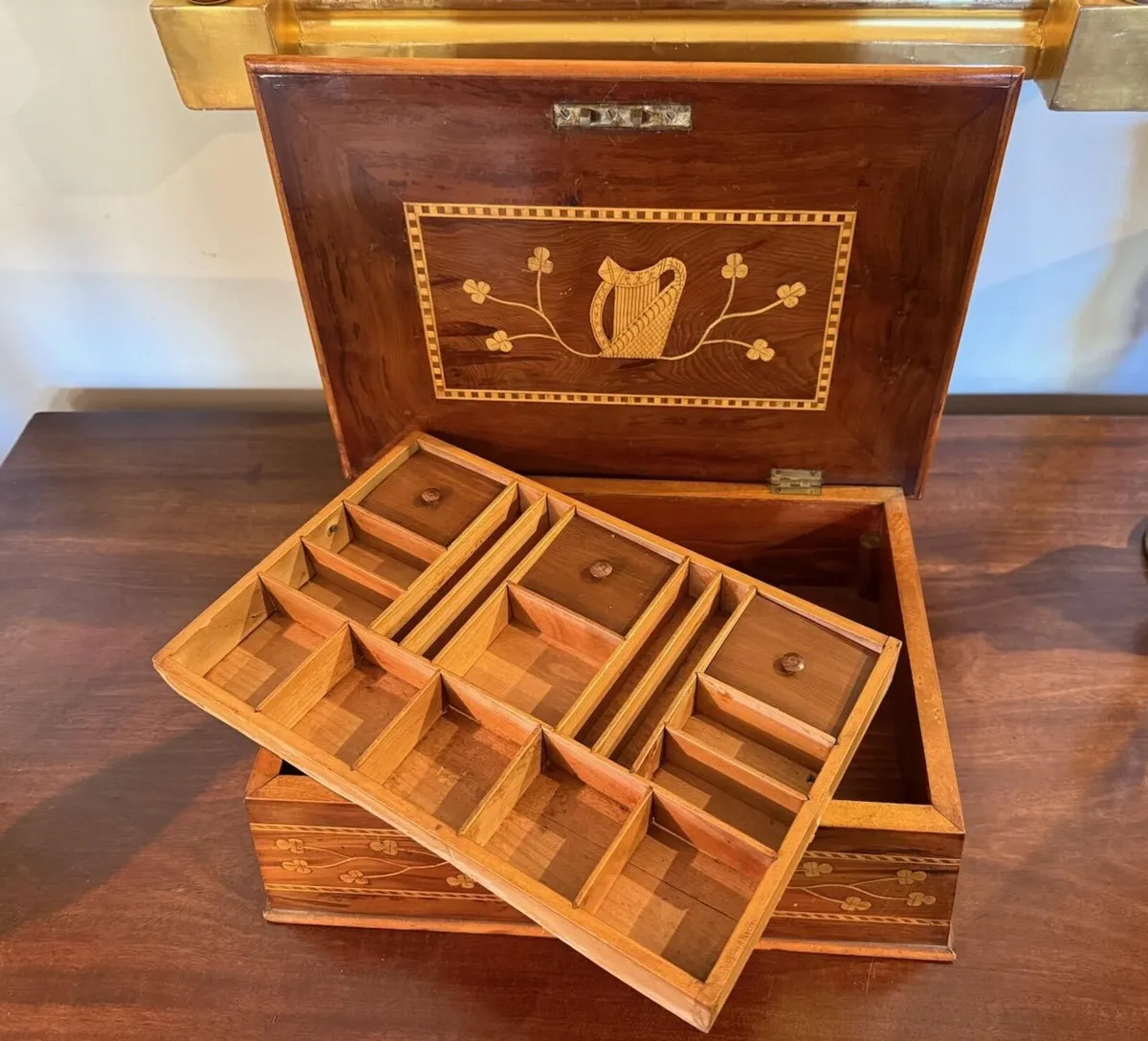 Antique Killarney wood box - Image 3