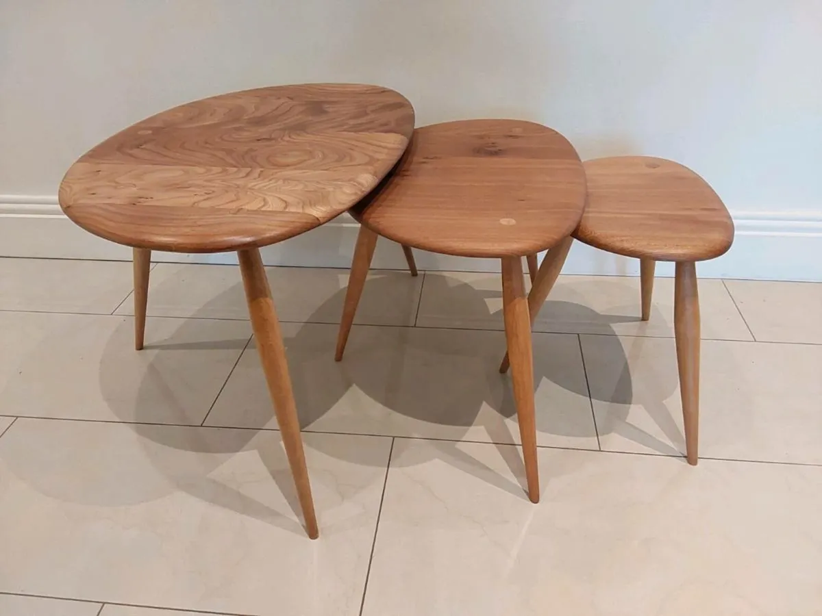 Ercol Pebble Tables - Image 4