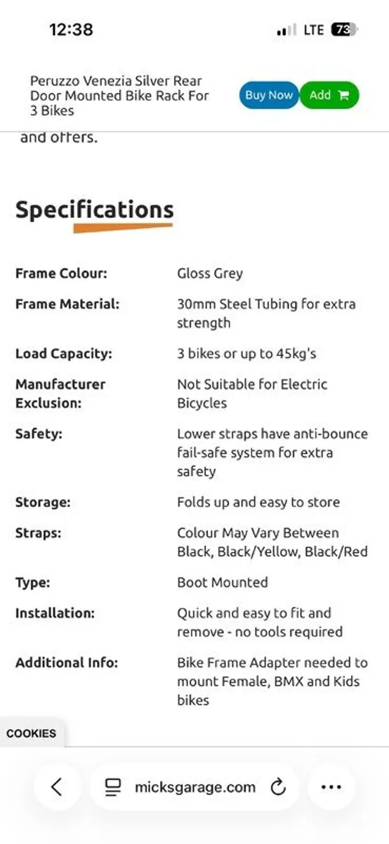 3 bike carrier - Image 2