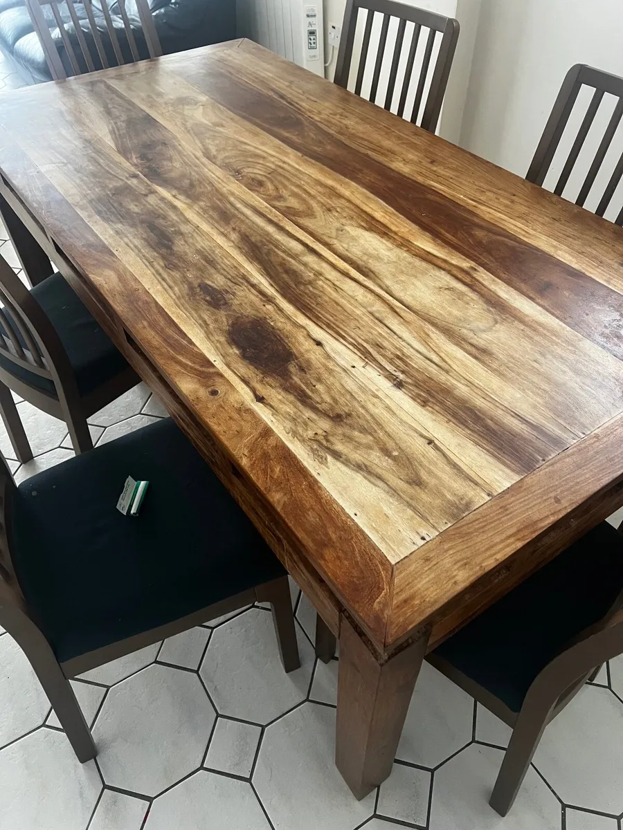 Dinning table with 6 chairs - Image 4