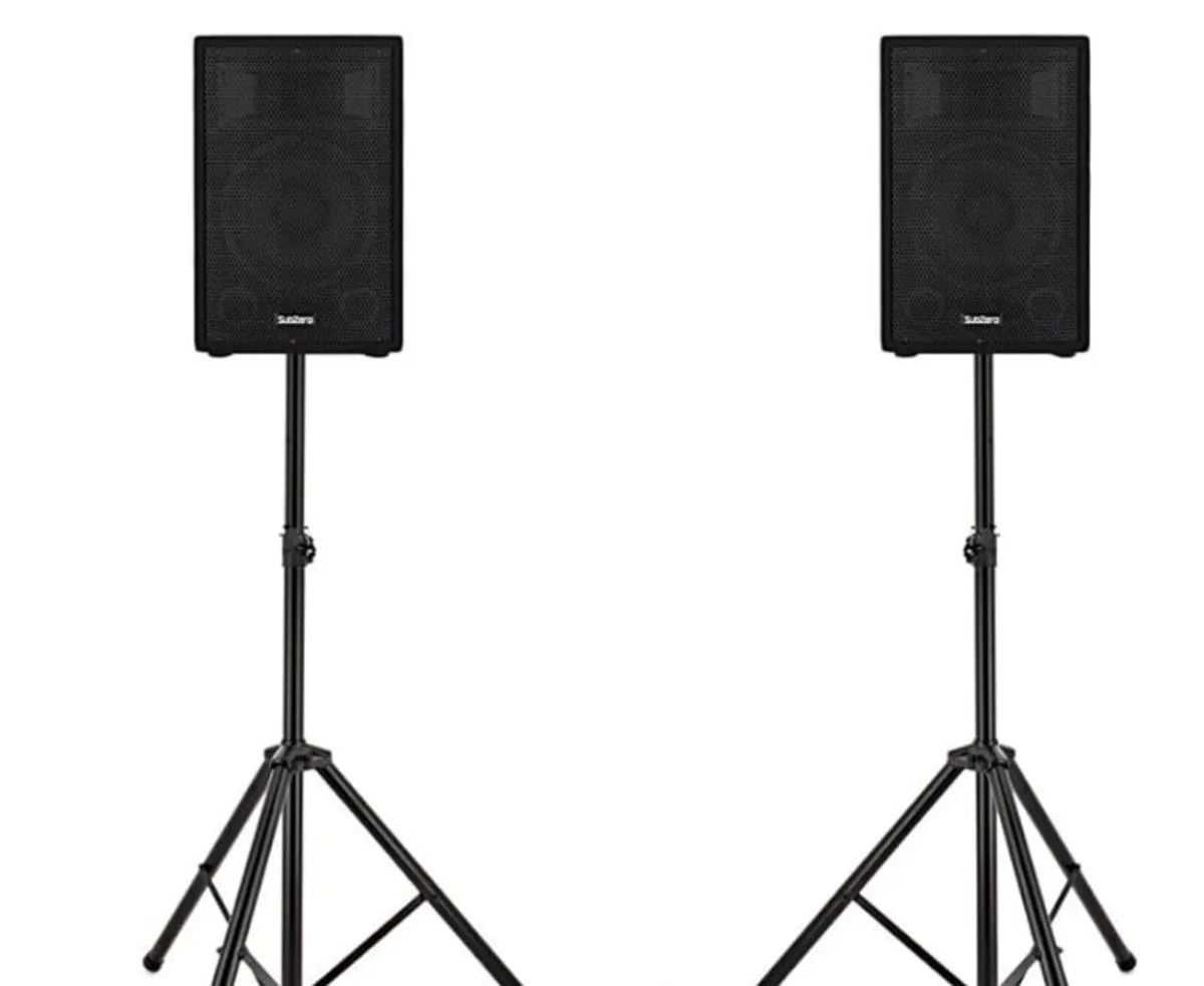 Speakers with stands - Image 1