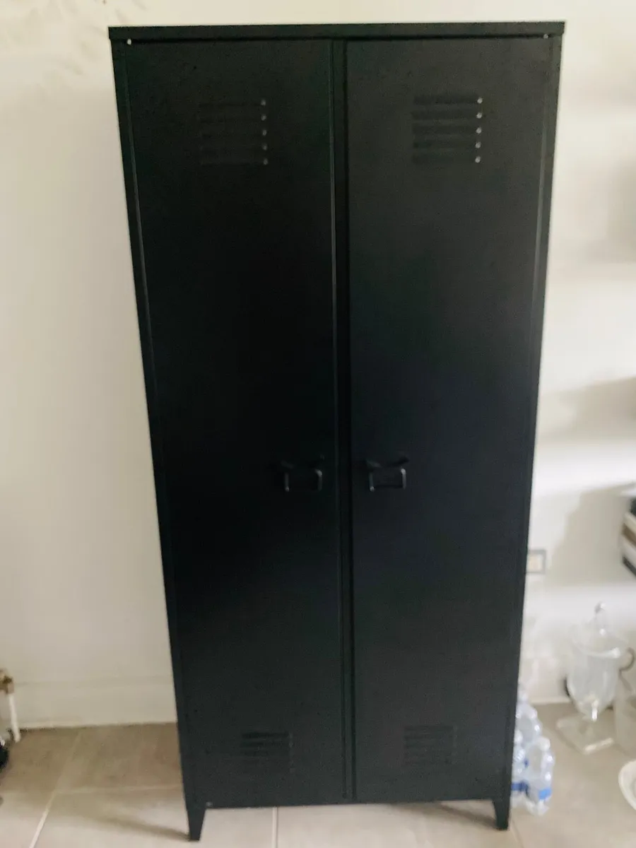 Wardrobe - Black Metal  - locker style - Image 1