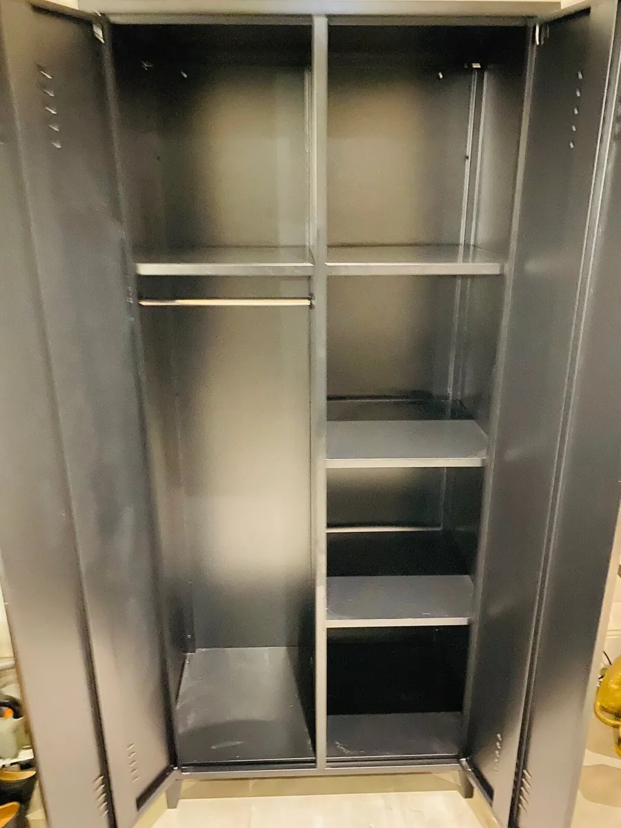 Wardrobe - Black Metal  - locker style - Image 2
