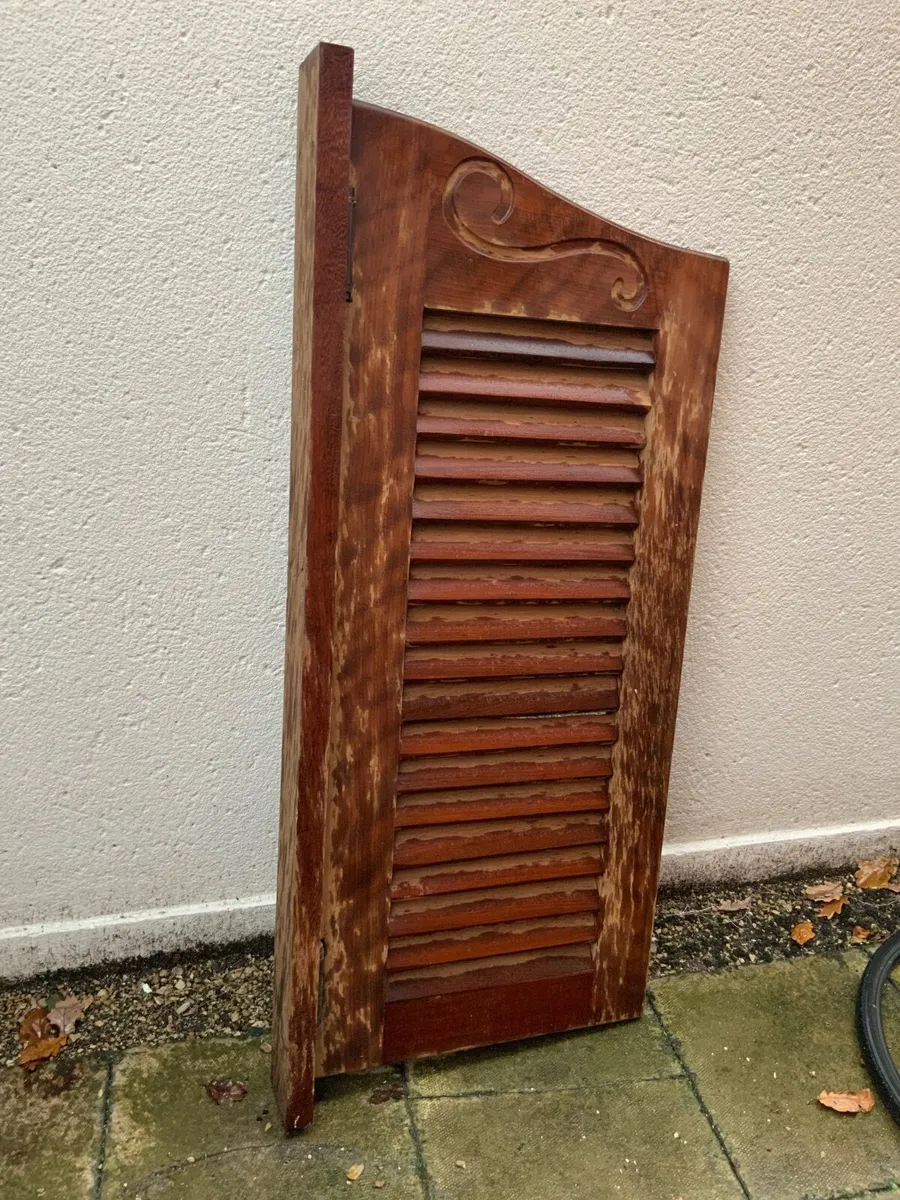 Burmese Teak saloon doors pair - Image 4