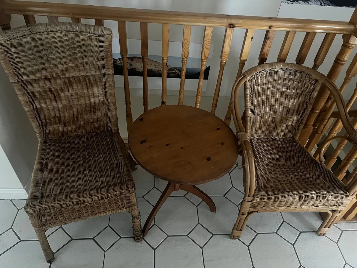 Garden chairs and table