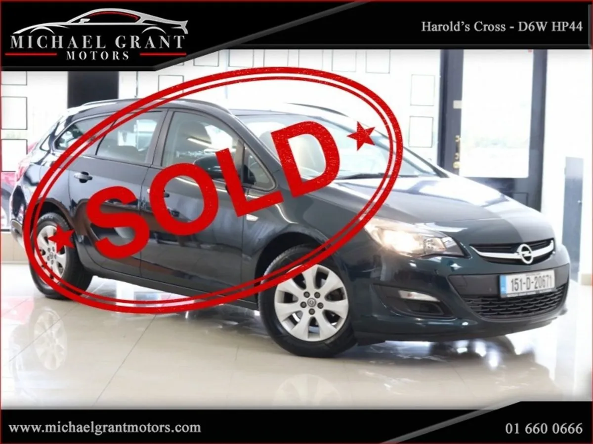 Opel Astra Estate 1.4 Petrol 100PS SC Only 75km / - Image 1