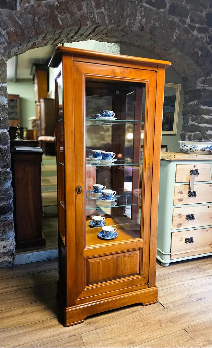 French Cherrywood Display Cabinet - Image 2