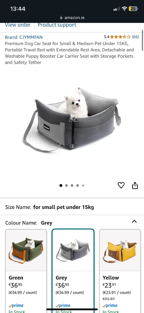 Puppy pen, bed and car bed - Image 2
