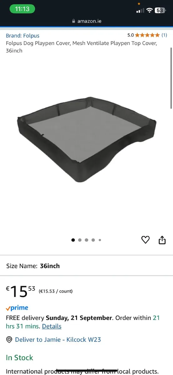 Puppy pen, bed and car bed - Image 3