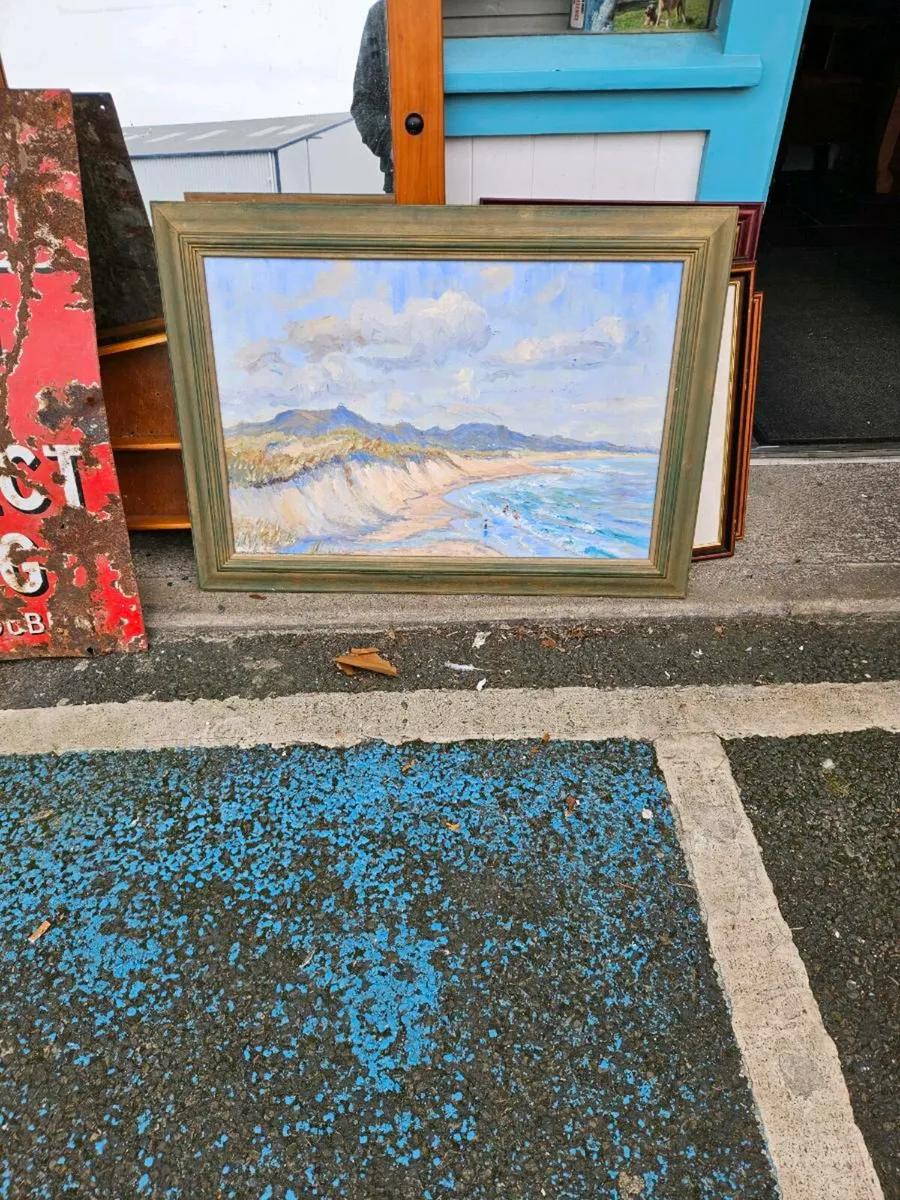 Stanley Pettigrew Oil on Board Britas Bay Wicklow - Image 1
