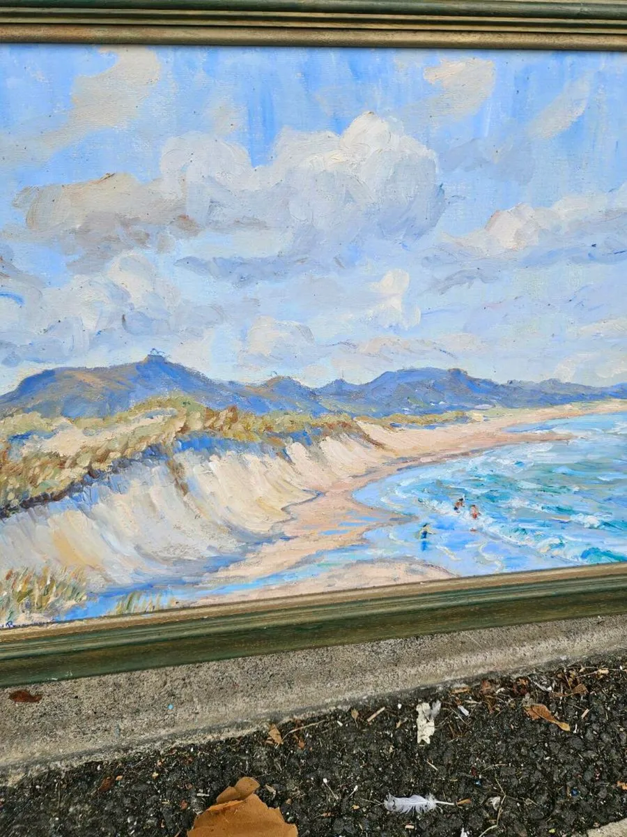 Stanley Pettigrew Oil on Board Britas Bay Wicklow - Image 3
