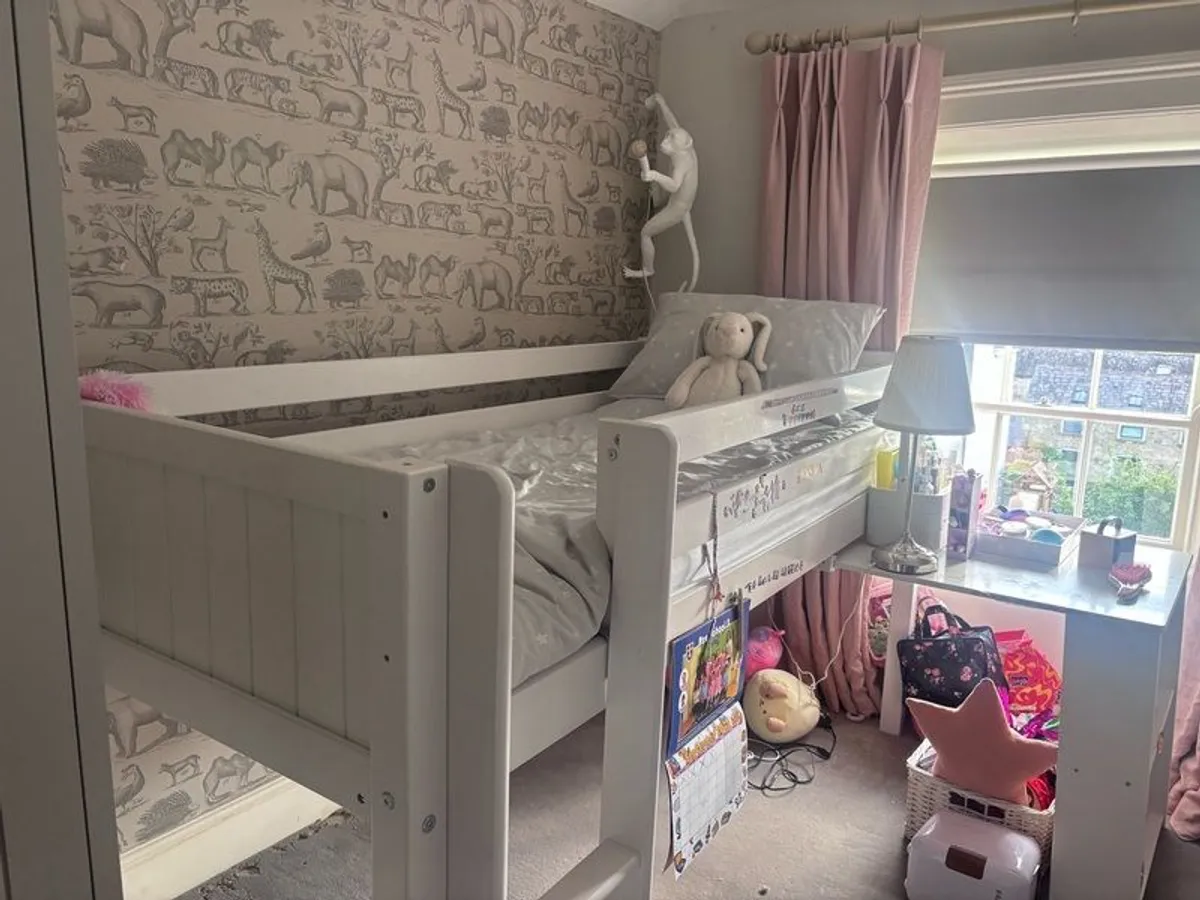 flexa high bed with desk